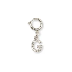 Charm Lettera G argento decorazione personalizzata scarpe Lora Ferres