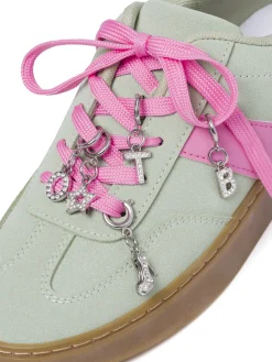 Charm Lettera O strass argento accessorio creativo scarpe Lora Ferres