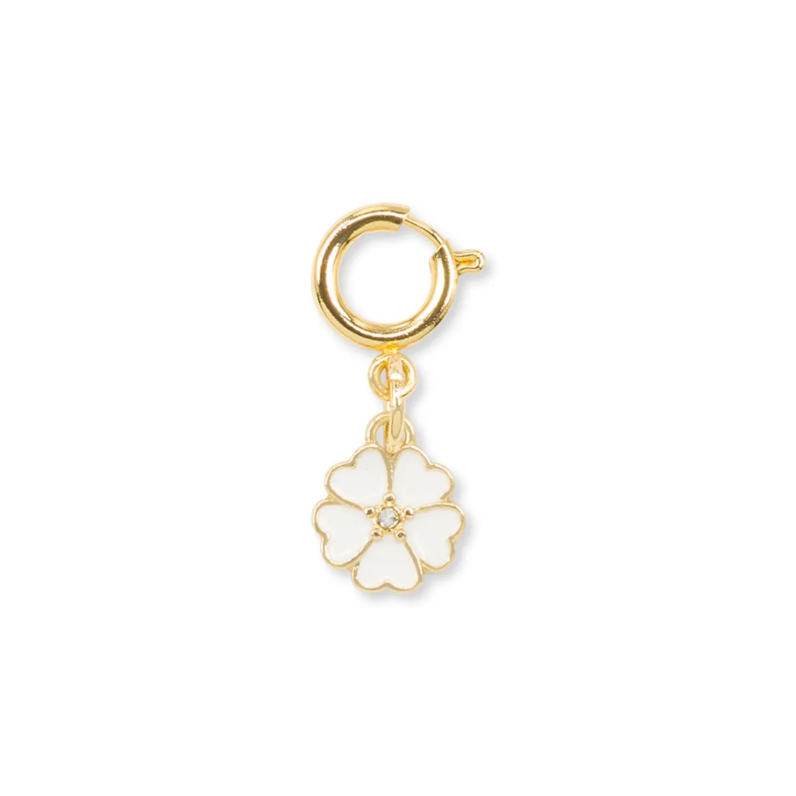 Charm Quadrifoglio strass oro decorazione per scarpe Lora Ferres
