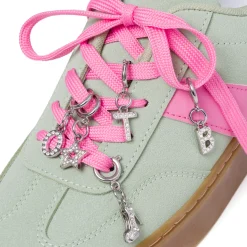Charm Scarpa tacco strass argento accessorio fashion Lora Ferres