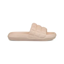 Ciabatte beige da Donna con fascia effetto trapuntato Jog