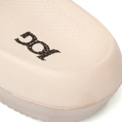 Ciabatte beige da Donna con fascia effetto trapuntato Jog
