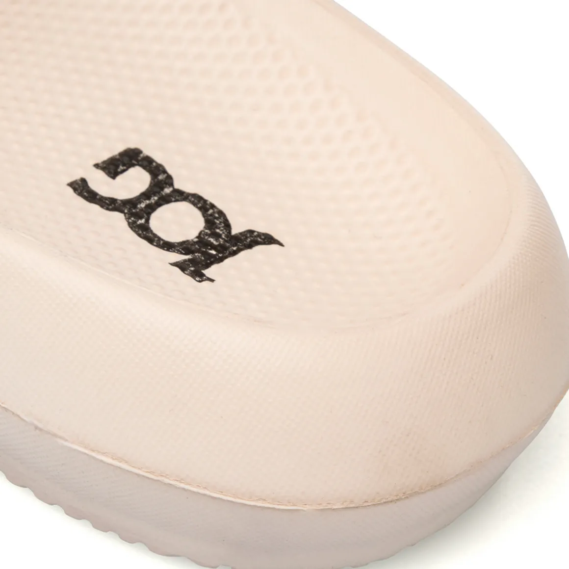 Ciabatte beige da Donna con fascia effetto trapuntato Jog