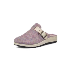 Ciabatte con fibbia lilla in feltro da Donna Fly Flot