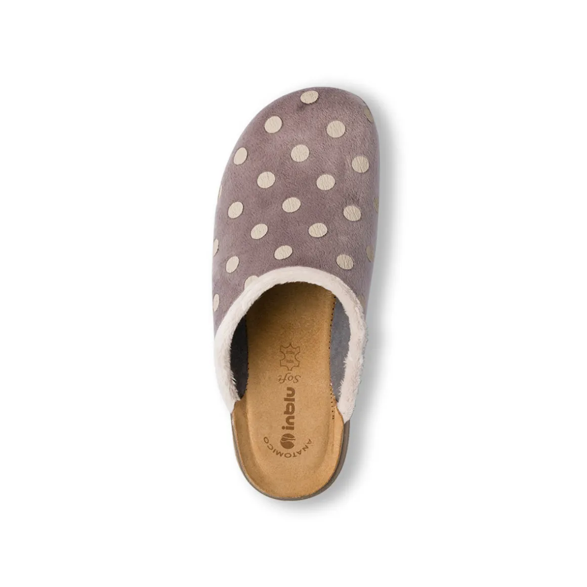 Ciabatte da Donna Grigie a pois Inblu