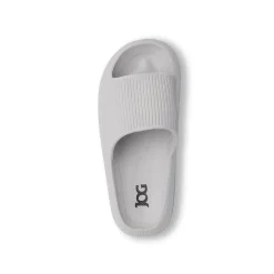 Ciabatte grigie da Donna con suola platform Jog