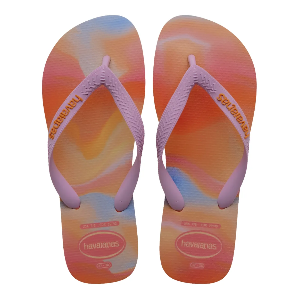 Ciabatte infradito arancioni e lilla da Donna TOP FASHION Havaianas