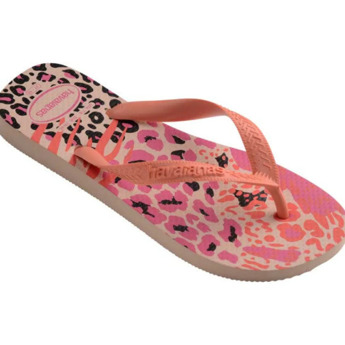 Ciabatte infradito da donna multicolore con stampa leopardata e zebrata Havaianas Top Animals