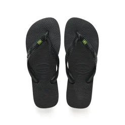 Ciabatte infradito da donna nere con bandiera brasile Havaianas Brasil