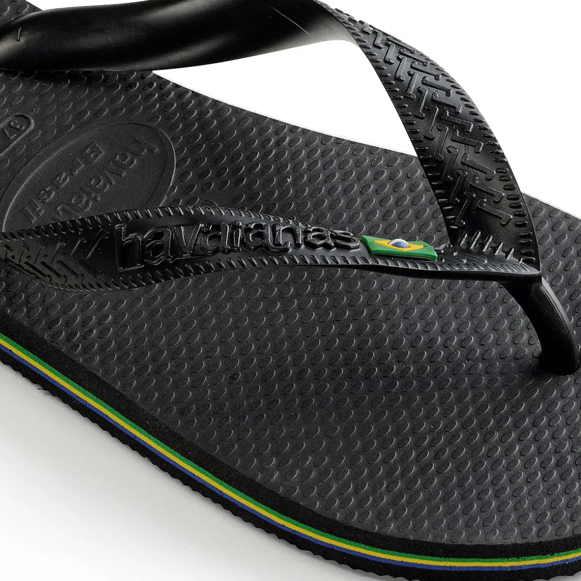 Ciabatte infradito da donna nere con bandiera brasile Havaianas Brasil