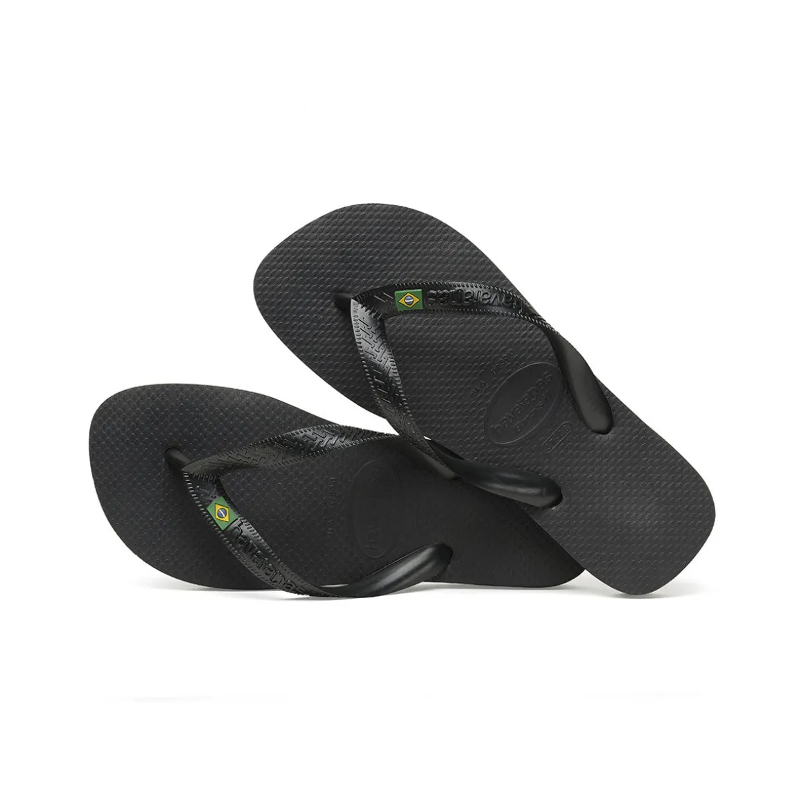 Ciabatte infradito da donna nere con bandiera brasile Havaianas Brasil