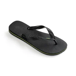 Ciabatte infradito da donna nere con bandiera brasile Havaianas Brasil