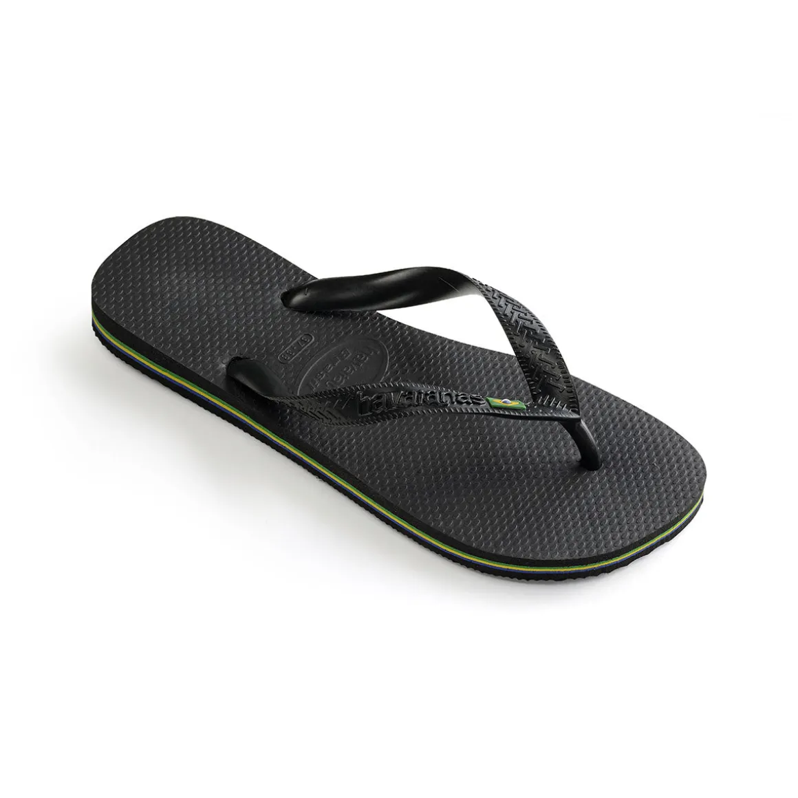 Ciabatte infradito da donna nere con bandiera brasile Havaianas Brasil