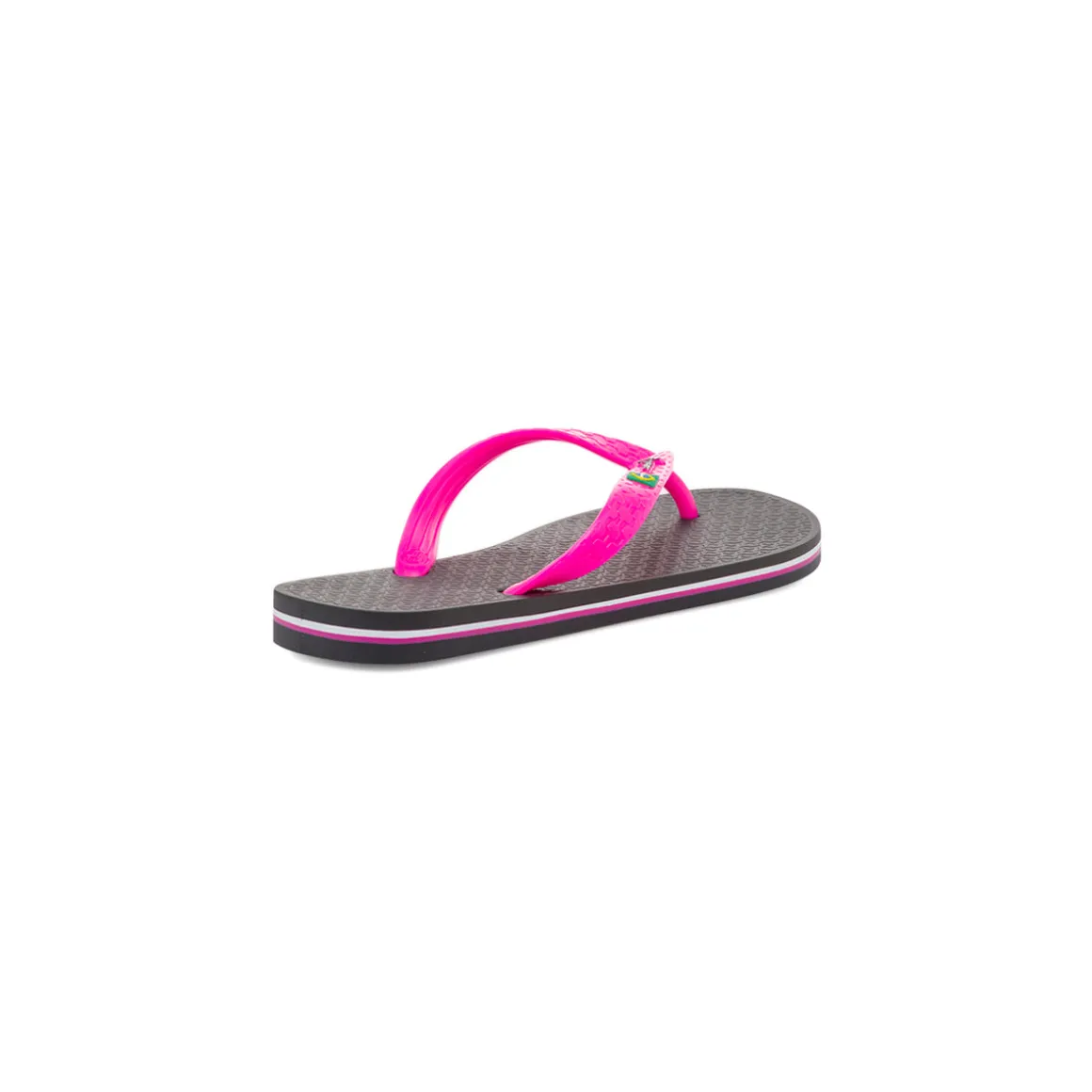 Ciabatte infradito da donna nere e fucsia con bandiera brasile Ipanema Clas Brasil II