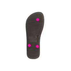 Ciabatte infradito da donna nere e fucsia con bandiera brasile Ipanema Clas Brasil II