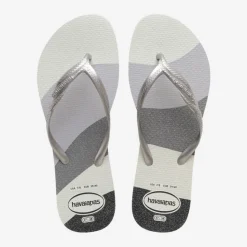Ciabatte infradito Grigie e Argento da Donna Havaianas Fantasia Gloss