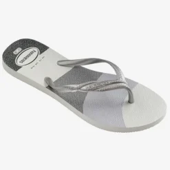 Ciabatte infradito Grigie e Argento da Donna Havaianas Fantasia Gloss
