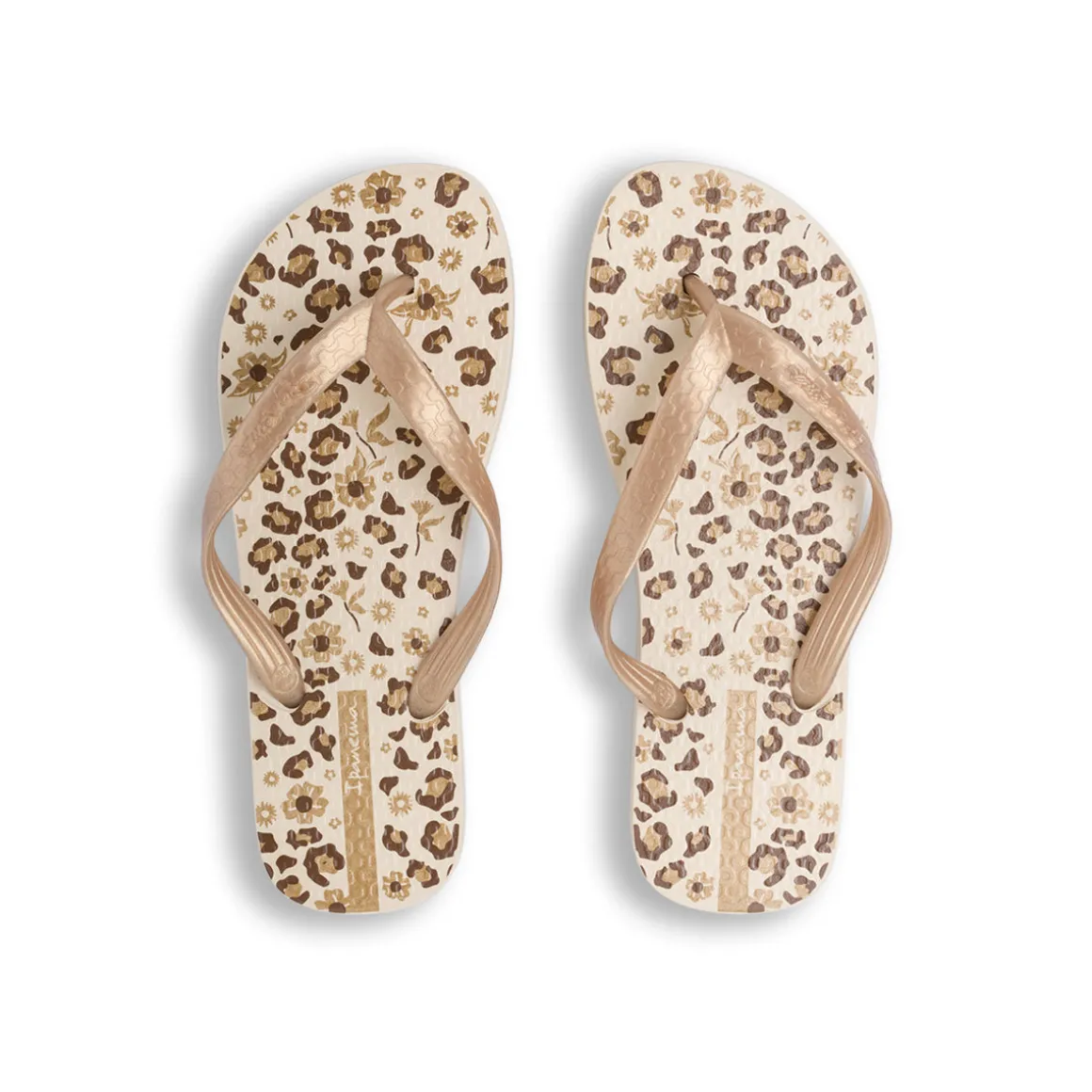 Ciabatte infradito oro e beige da Donna con fantasia animalier Ipanema