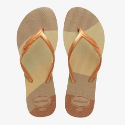 Ciabatte infradito Oro e Beige da Donna Havaianas Fantasia Gloss