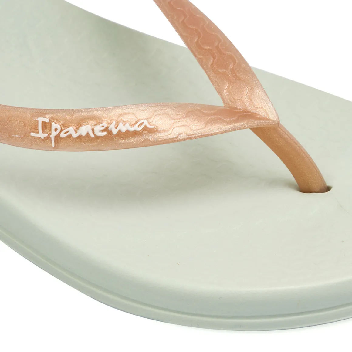 Ciabatte infradito verde chiaro e oro da Donna con logo Ipanema