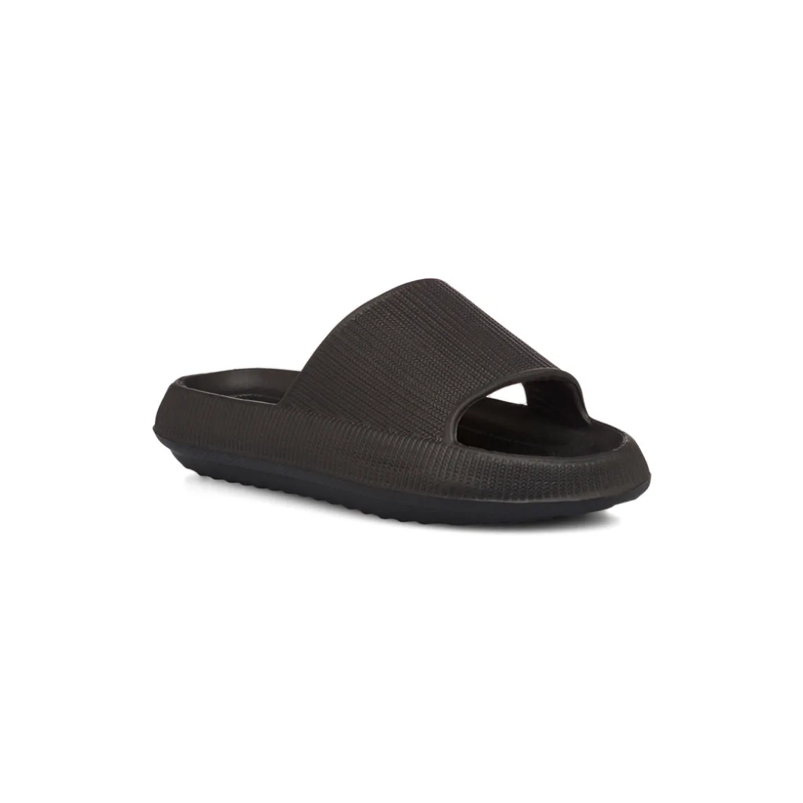 Ciabatte nere a fascia da Donna con suola platform Jog