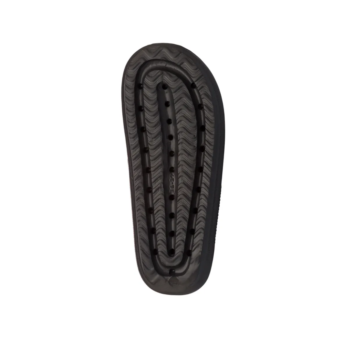 Ciabatte nere a fascia da Donna con suola platform Jog