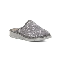 Ciabatte Pantofole Grigie da Donna con Cuori Italia Trend