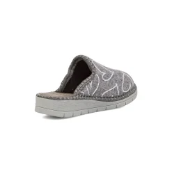 Ciabatte Pantofole Grigie da Donna con Cuori Italia Trend