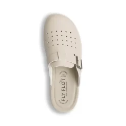 Ciabatte sanitarie beige da uomo con sottopiede anatomico Fly Flot