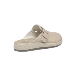 Ciabatte sanitarie beige da donna con sottopiede anti-shock Fly Flot