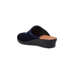 Ciabatte sanitarie effetto velluto blu da Donna Fly Flot