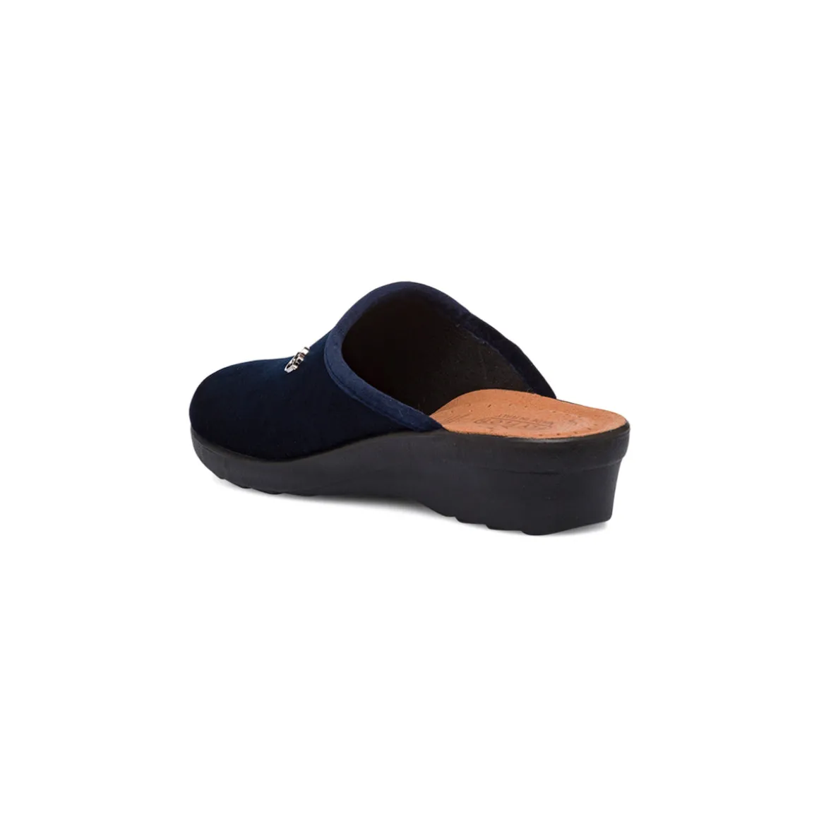 Ciabatte sanitarie effetto velluto blu da Donna Fly Flot