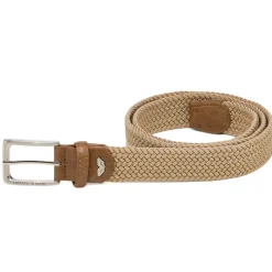Cintura beige in tessuto effetto intrecciato da Uomo Armata di Mare
