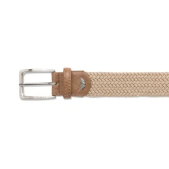 Cintura beige in tessuto effetto intrecciato da Uomo Armata di Mare