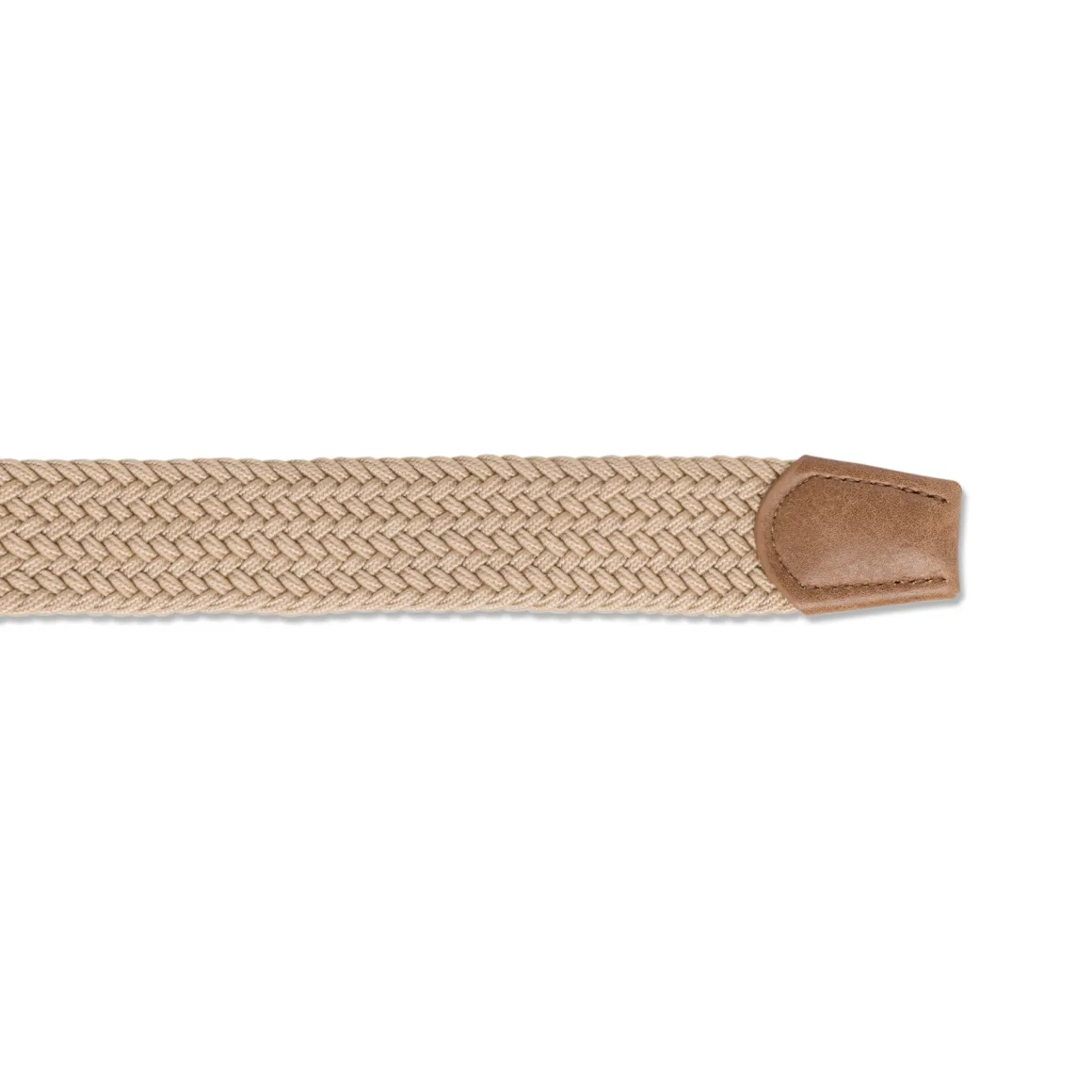 Cintura beige in tessuto effetto intrecciato da Uomo Armata di Mare