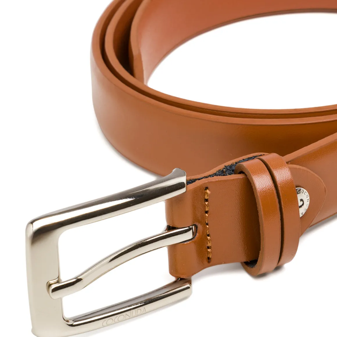 Cintura da donna color cuoio in pelle Coconuda