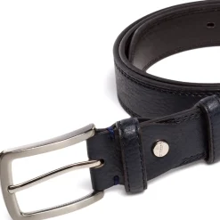 Cintura da Uomo Blu con Fibbia in Metallo Carrera