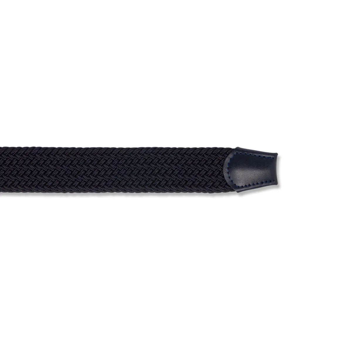 Cintura da Uomo Blu Intrecciata con Fibbia in Metallo Carrera