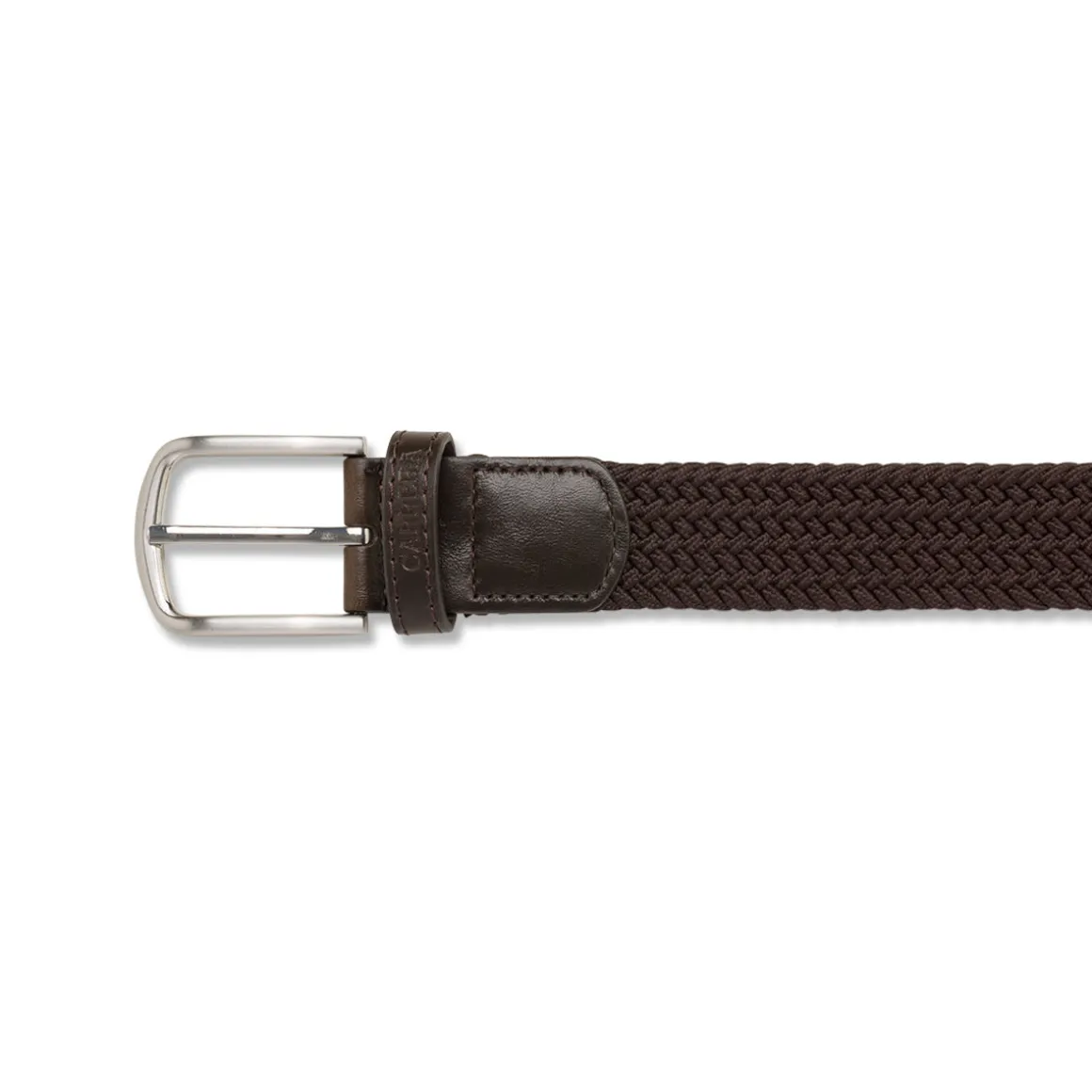 Cintura da uomo Carrera Jeans in tessuto marrone effetto intrecciato