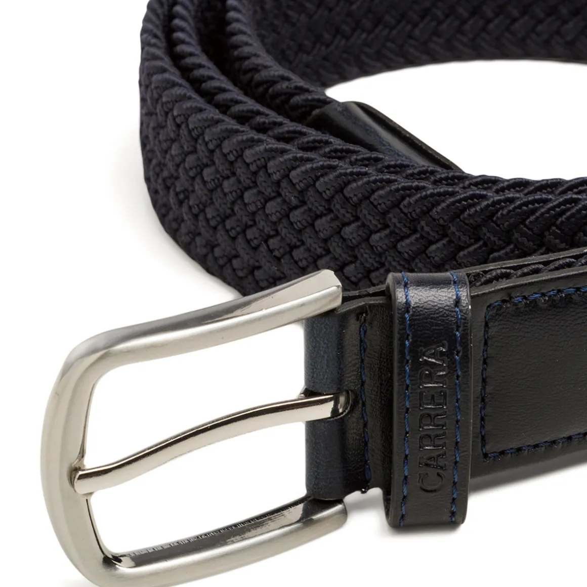 Cintura da uomo Carrera Jeans in tessuto blu effetto Intrecciato