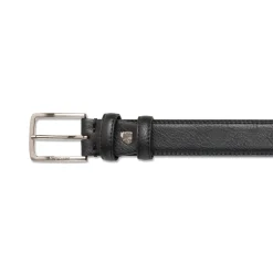 Cintura da uomo nera con logo Americanino