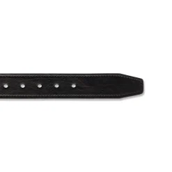 Cintura da Uomo Nera con Fibbia Gunmetal Carrera