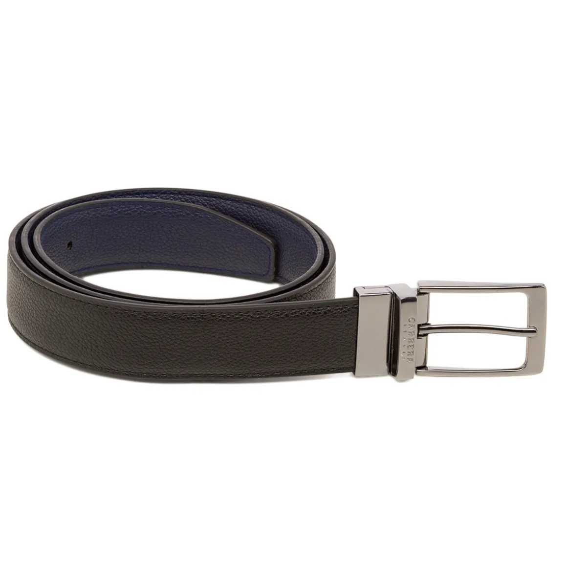 Cintura da Uomo Nera e Blu Reversibile Carrera Jeans
