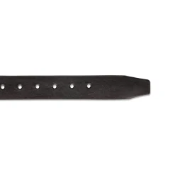 Cintura da Uomo Nera in Pelle con Fibbia Gunmetal Navigare
