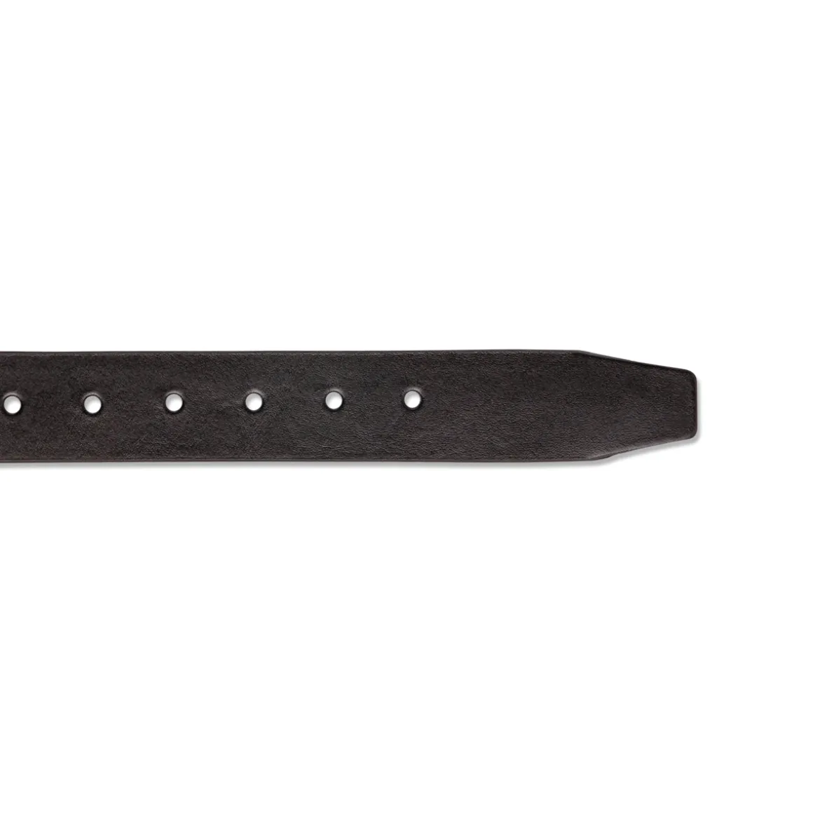 Cintura da Uomo Nera in Pelle con Fibbia Gunmetal Navigare