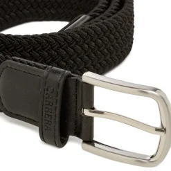 Cintura da Uomo Nera in Tessuto effetto Intrecciato Carrera Jeans