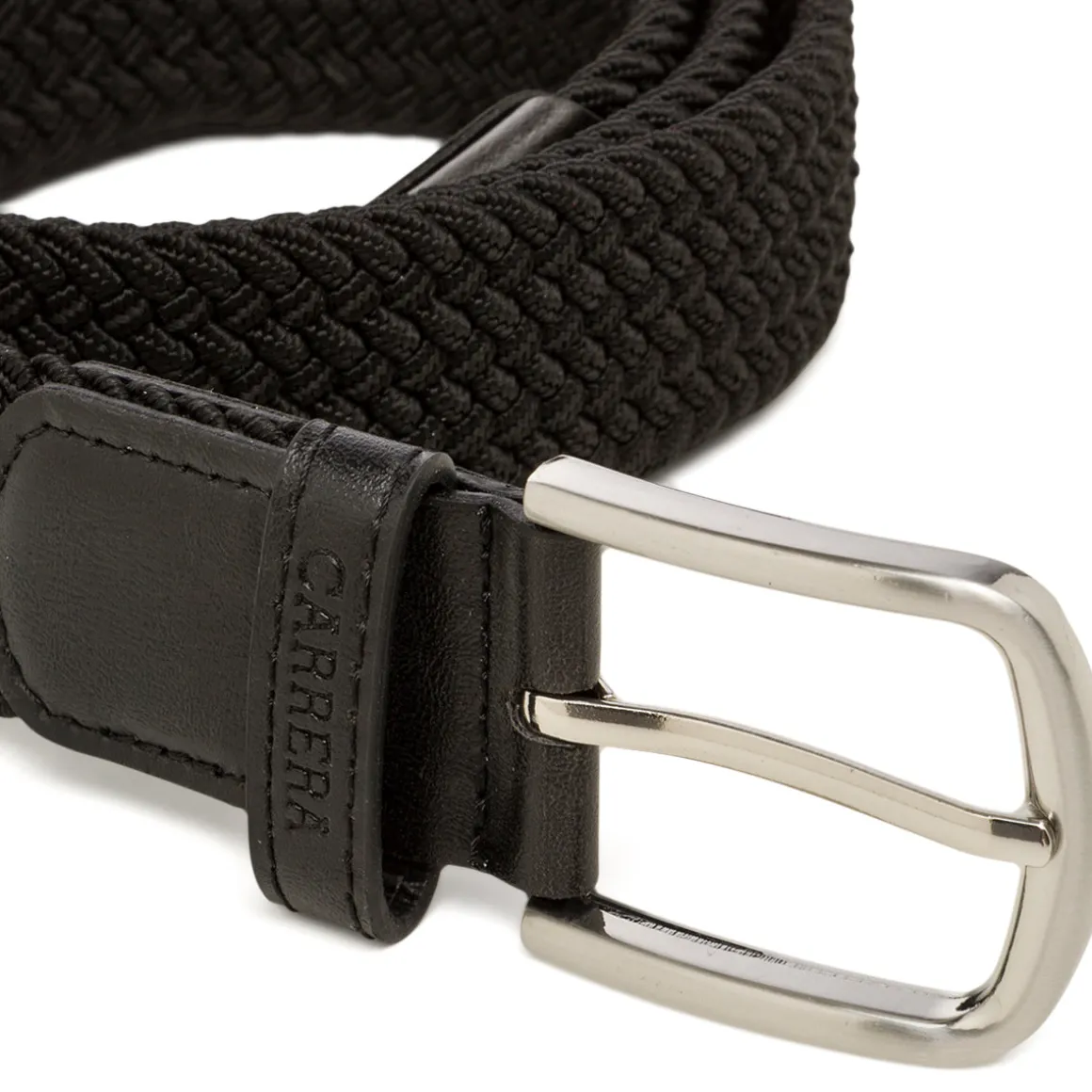 Cintura da Uomo Nera in Tessuto effetto Intrecciato Carrera Jeans