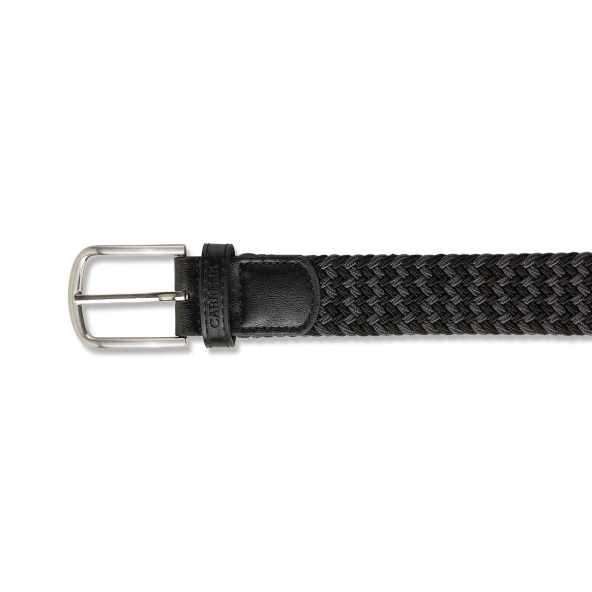 Cintura Intrecciata bicolore nero e grigio da Uomo Carrera