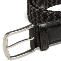 Cintura Intrecciata bicolore nero e grigio da Uomo Carrera