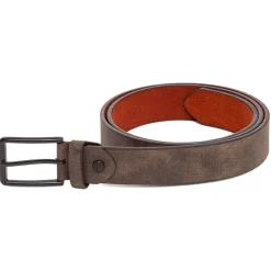 Cintura Marrone da Uomo in Pelle e Fibbia Nera Carrera Jeans